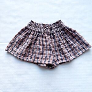 Zara Girl Plaid Shorts / Skirt in Browns 
NWT Size 4Y